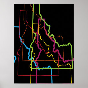 Poster idaho orgueil flou