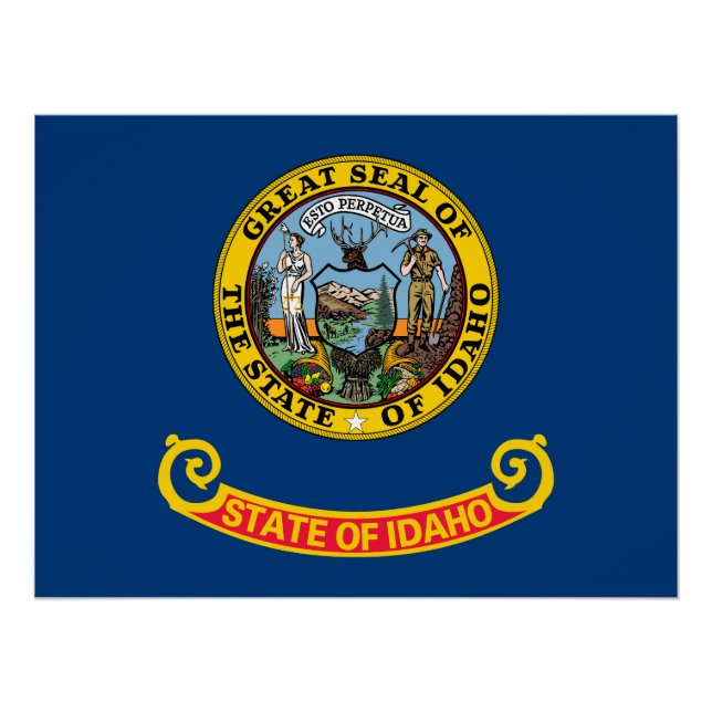 Poster Idaho State Flag (Devant)