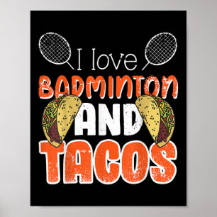 Poster Idée cadeau drôle de badminton pour joueur de badm