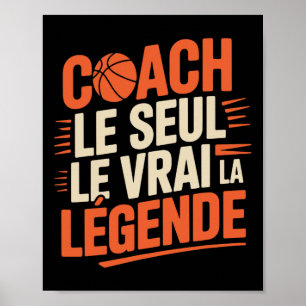 Poster Idée cadeau humour coach squelette homme drôle A