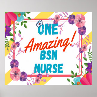 Poster Idée de cadeau d'appréciation d'infirmière BSN