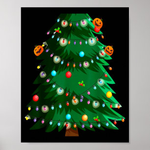 Poster Idée de costume d'arbre de Noël pour adultes & Chr