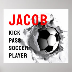 Poster Idées cadeaux de football personnalisées