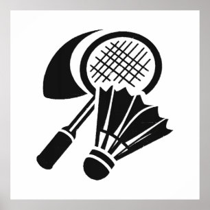 Poster Idées de cadeaux de badminton