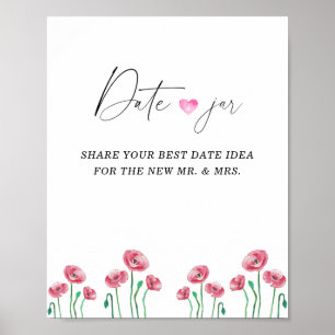 Poster Idées de soirée de printemps en amoureux. Jeu de j