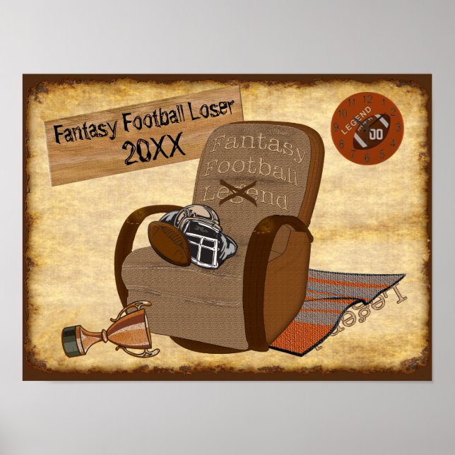 Poster Idées perdues de football Imaginaire personnalisab (Devant)