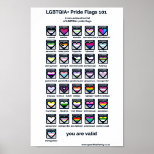 Poster Identificateur des drapeaux LGBT Pride