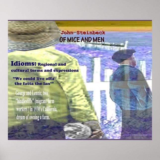 Poster Idioms de souris et d'hommes (Devant)