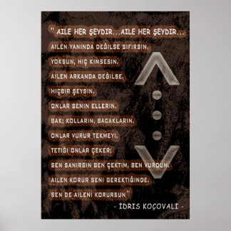 Poster idris koçovali /çukur/ Famille