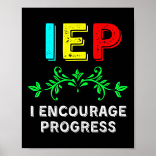 Poster IEP I Encourager Progress Special Education School