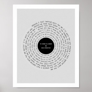 Poster If I Should Fall Behind Lyric