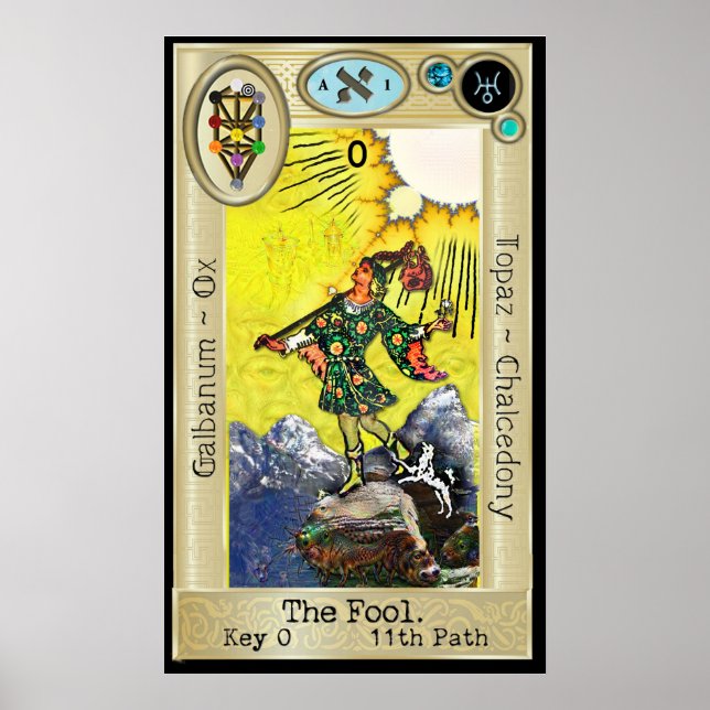 Poster Ifdawn Deepdream Tarot Key 0 ~ L'idiot (Devant)