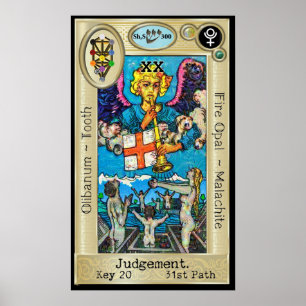 Poster Ifdawn Deepdream Tarot Key 20 ~ Jugement