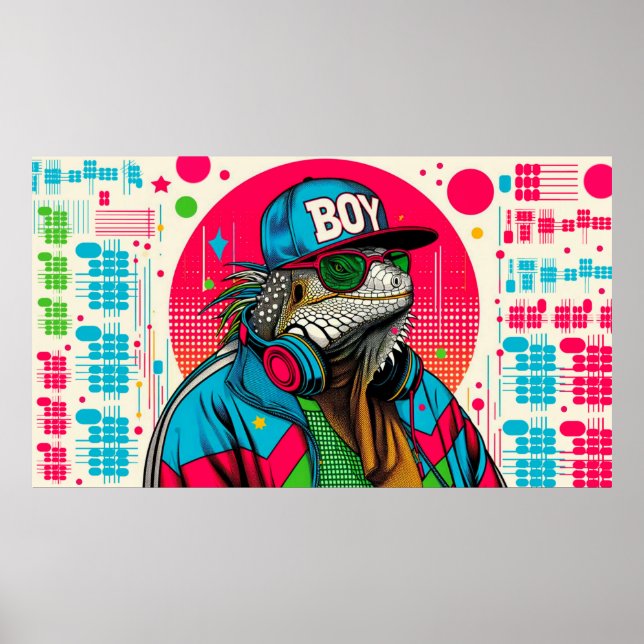POSTER IGUANA B' BOY 9 (Devant)