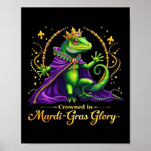 Poster Iguana Mardi Gras 2025 Femme Lover Iguana