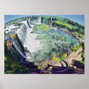 Poster Iguazu Falls Argentine