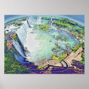 Poster Iguazu Falls Argentine