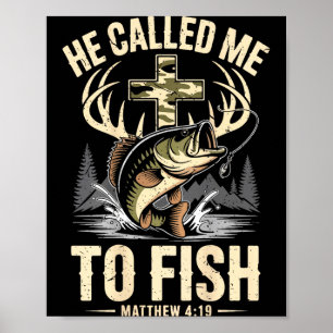 Poster Il a appelé à pêcher la foi chrétienne des hommes 