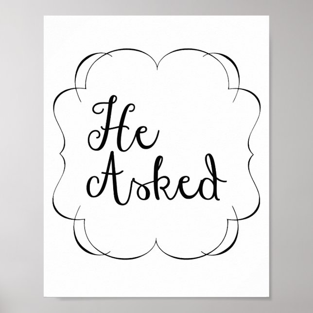 Poster Il A Demandé... (Devant)