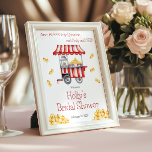 Poster Il a posé la Question ! Bienvenue Mariage Popcorn