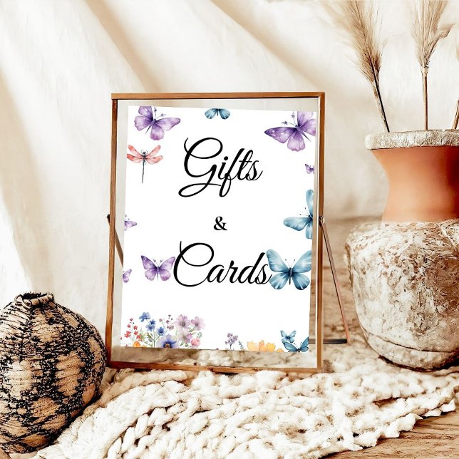 Poster Il donne des papillons Fête des mariées Cadeaux &  (Créateur téléchargé)