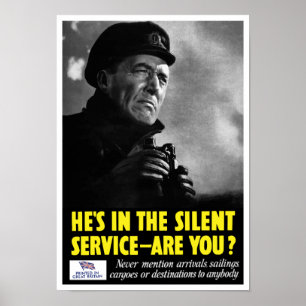 Poster Il est dans le service silencieux - n'est-ce pas ?