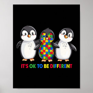 Poster Il est important d'être différent Sensibilisation