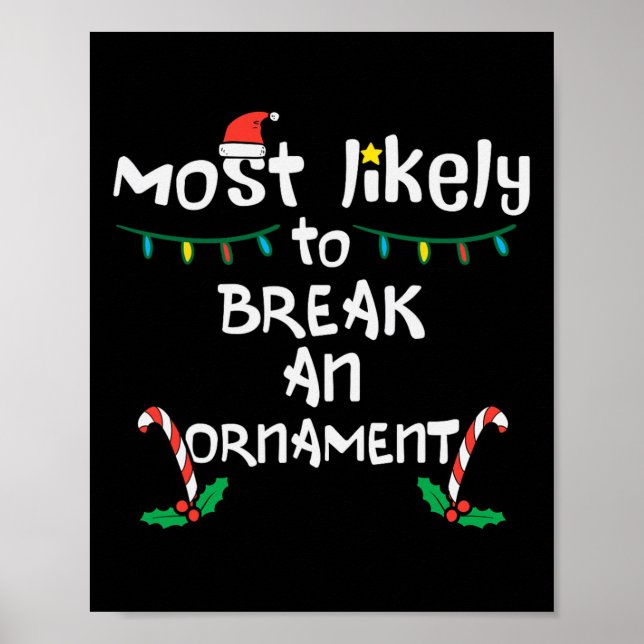 Poster Il Est Probable Qu'Un Ornement Célèbre Noël Noël (Devant)