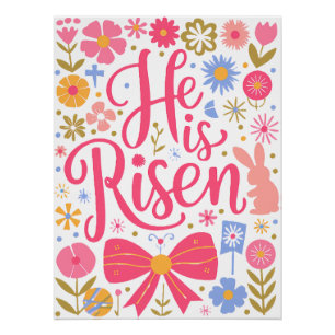 Poster Il est Raisen Easter Retro Design-61415