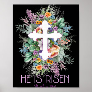 Poster Il Est Ressuscité Matthieu 286 Jésus Pâques Vendre