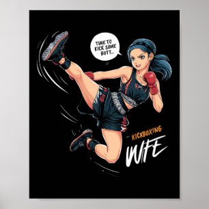 Poster Il est temps de botter quelques fesses Art de kick