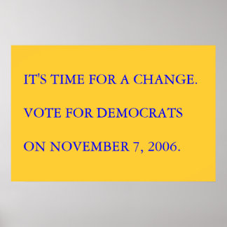 Poster Il est temps de changer.