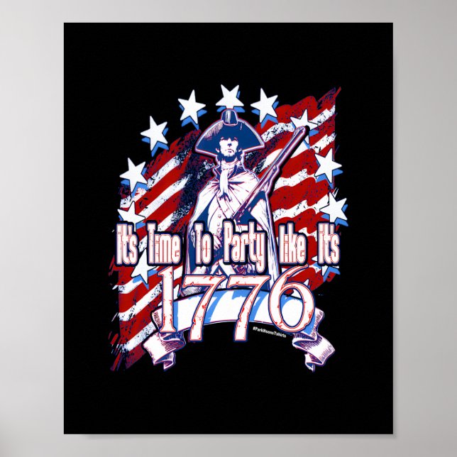 Poster Il est temps de faire la fête comme c'est 1776 (Devant)