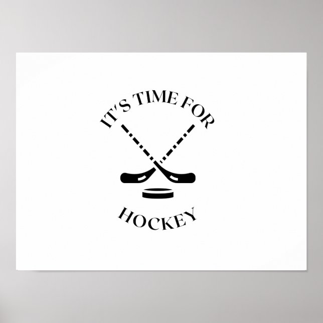 POSTER IL EST TEMPS POUR LE HOCKEY (Devant)