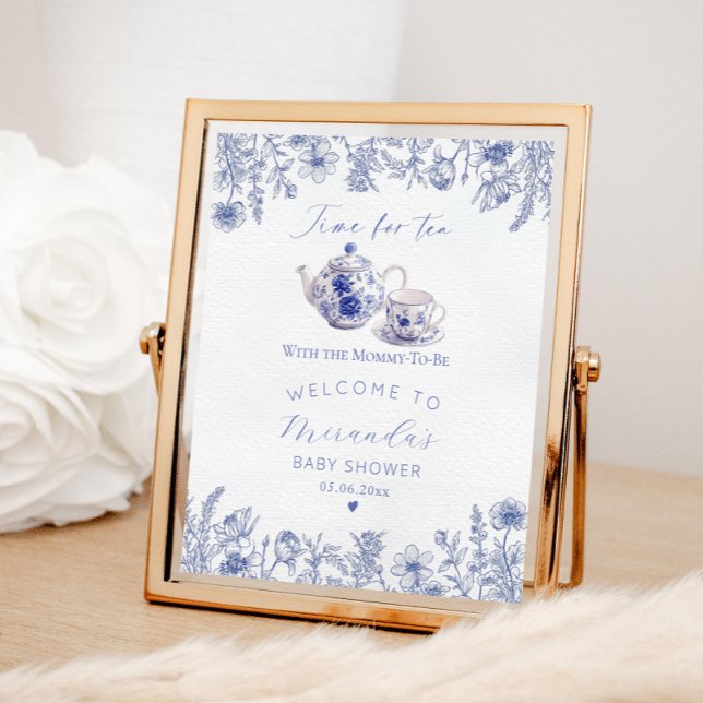 Poster Il Est Temps Pour Le Thé Avec La Maman D'Être Toil (Créateur téléchargé)