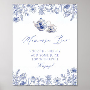 Poster Il Est Temps Pour Le Thé Avec La Mère D'Être Maman