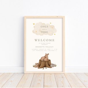 Poster Il était une fois Woodland Baby Welcome