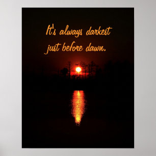 Poster Il fait toujours plus sombre juste avant l'aube