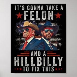 Poster Il faudra un criminel et un Hillbilly pour réparer
