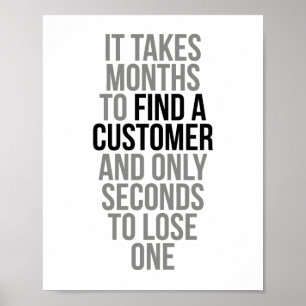 Poster Il Faut Des Mois Pour Trouver Un Client