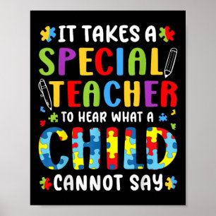 Poster Il Faut Un Enseignant Spécial Pour Écouter Ce Qu'U
