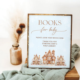 Poster Il faut un village Livres d'hiver pour bébé