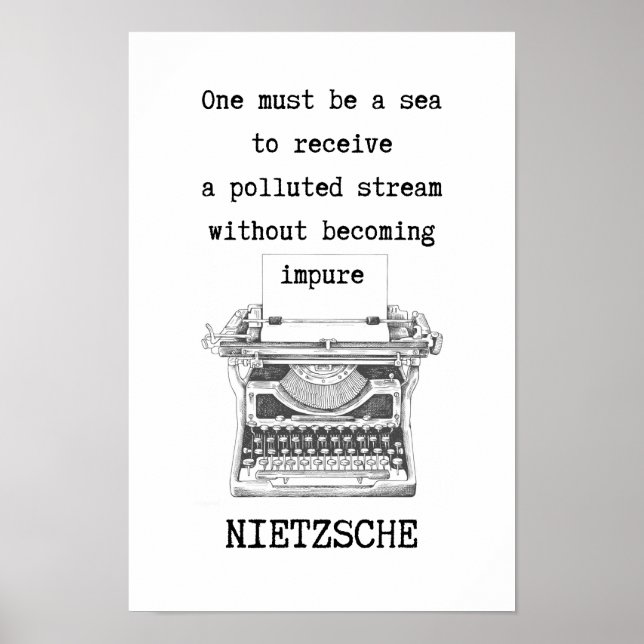 Poster Il faut une citation SEA de Nietzsche (Devant)