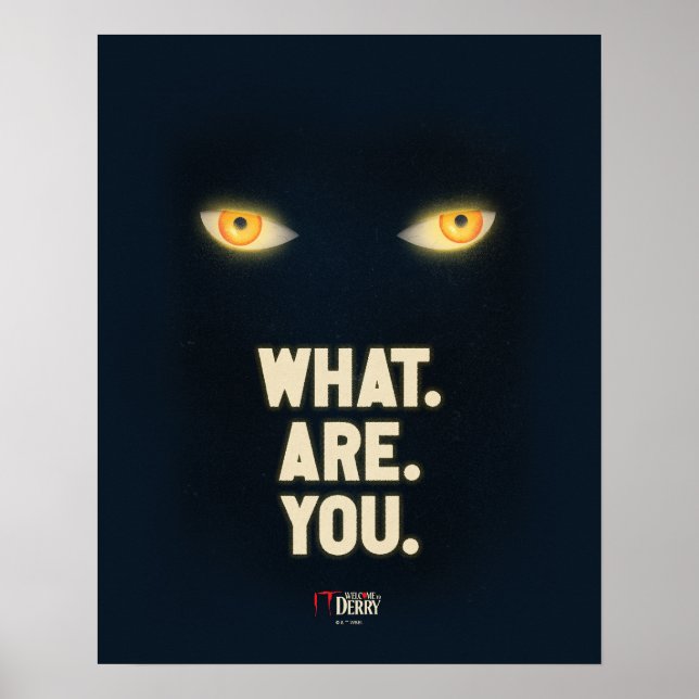 Poster IL Joue Les Yeux "Quoi.Es.Vous." (Devant)