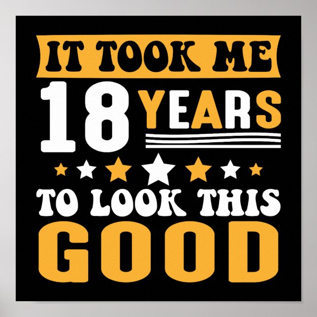 Poster Il M'A Fallu 18 Ans Pour Regarder Ce Bon Anniversa (Devant)