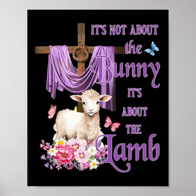 Poster Il ne s'agit pas du lapin, il s'agit de l'agneau m (Devant)
