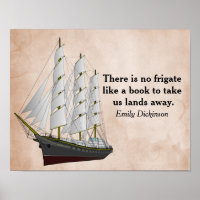 Il n'y a pas de frégate _ Emily Dickinson -art