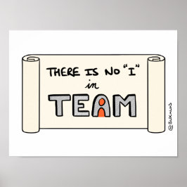 Poster "Il n'y a pas de "I" dans TEAM"