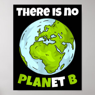 Poster Il n'y a pas de planète B Environnementalisme Envi