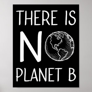 Poster Il n'y a pas de planète B Sensibilisation à l'envi